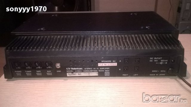 поръчан-teleton a-380s hi-fi amplifier-made in japan-внос швеицария, снимка 9 - Ресийвъри, усилватели, смесителни пултове - 16160809