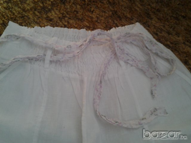 бели нови шалварки, снимка 2 - Панталони - 7370948