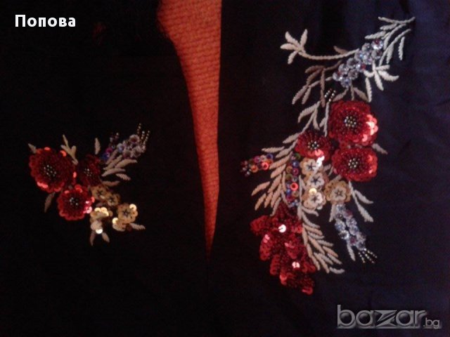  Копринен  марков шал с пайети