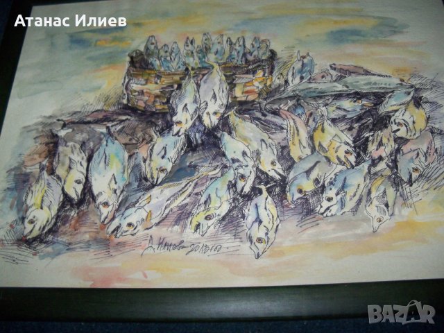 "Улов" худ. Десислава Илиева, снимка 5 - Картини - 22947666