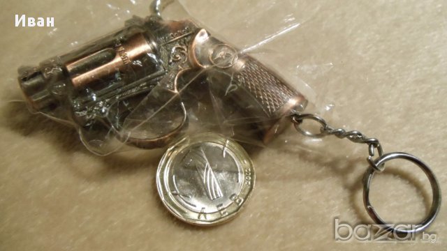 Пистолетче запалка ключодържател, снимка 3 - Антикварни и старинни предмети - 17424237