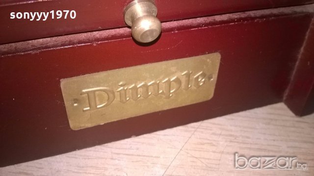 dimple-дървена кутия с ролетно отваряне-внос швеицария, снимка 4 - Антикварни и старинни предмети - 19089363