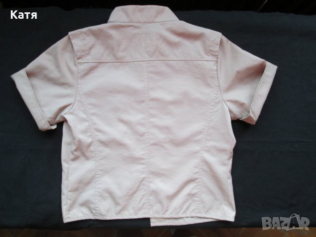 Риза Tommy Hilfiger Vintage телесен цвят, снимка 2 - Ризи - 25382401