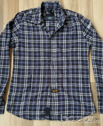 (поръчана)Мъжка риза G star New Officer Shirt - M, снимка 2 - Ризи - 20454359