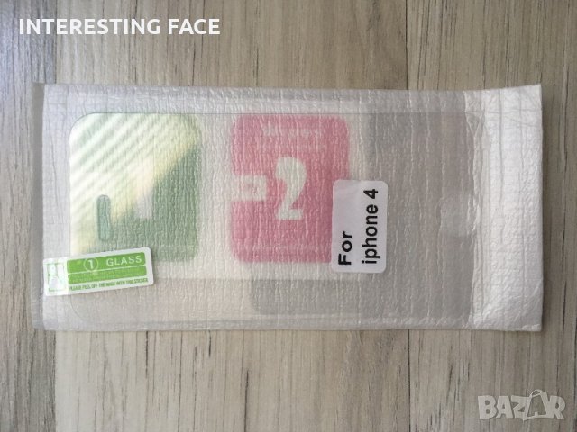 Стъклен протектор за iPhone 4, снимка 2 - Фолия, протектори - 22262103
