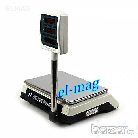 ЕЛЕКТРОННА ВЕЗНА СЪС СТОЙКА -40кг, снимка 3 - Други стоки за дома - 18746900