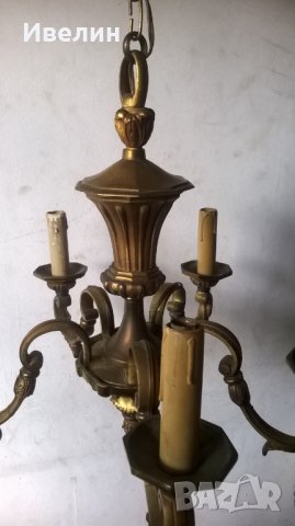 бароков полилей от бронз, снимка 3 - Полилеи - 25195547