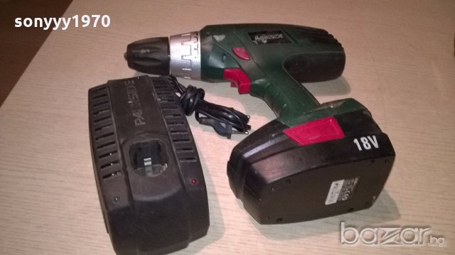 Parkside germany 18v-машина с батерия и зарядно-внос швеицария, снимка 3 - Други инструменти - 18201934