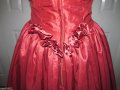 Бална рокля във викториански стил вишнев цвят, снимка 11