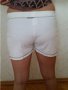 Нови къси дамски памучни бели панталонки - размер М, снимка 4