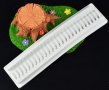 тясна подгъната ивица силиконова форма молд борд кант украса декор торта фондан шоколад, снимка 8