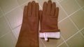 Кафяви дамски ръкавици естествена кожа 04, снимка 2