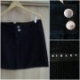 Sisley - черна джинсова пола, снимка 1