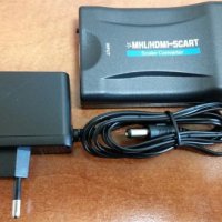 Конвертор HDMI към Scart / HDMI to SCART / SCART to HDMI, снимка 4 - Плейъри, домашно кино, прожектори - 24450222