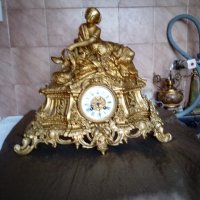бароков каминен часовник, снимка 1 - Антикварни и старинни предмети - 21869077