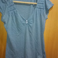 синя лятна блуза, снимка 1 - Тениски - 25213392
