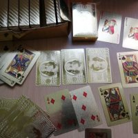 Тесте златни карти за игра с 24 карата златно покритие-пластик, снимка 6 - Карти за игра - 25658565