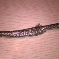 Turkiye-нож с кания-метални-19см-внос швеицария, снимка 2 - Антикварни и старинни предмети - 15882661