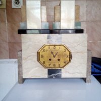 ретро каминен часовник с декорации, снимка 1 - Антикварни и старинни предмети - 21719811