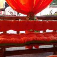 Възглавница за пейка, люлка, стол, сепаре. Сенник. Покривало за шатра, чадър. Завеси., снимка 6 - Градински мебели, декорация  - 17375918