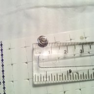 Посребрени обеци кръгло с камъче в 7 цвята Нови Налични, снимка 2 - Обеци - 8127093