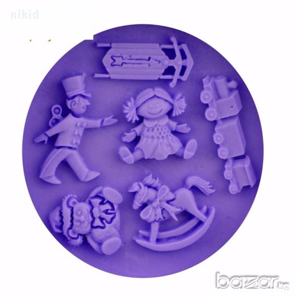 кукла влак конче мече силиконов молд калъп форма украса декорация торта глина шоколад и др;, снимка 1
