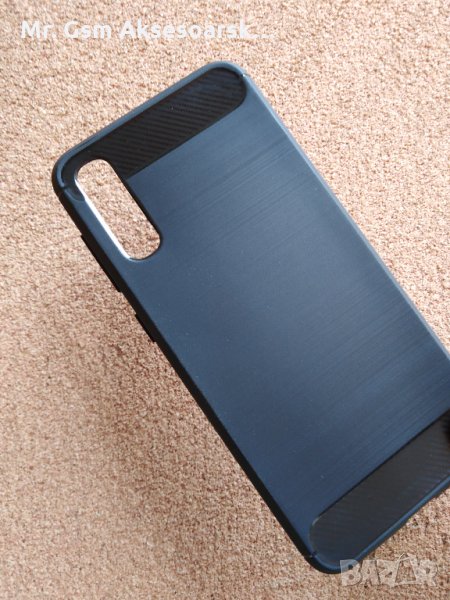 Калъф за Samsung A50 A505 силиконов кейс карбон, снимка 1