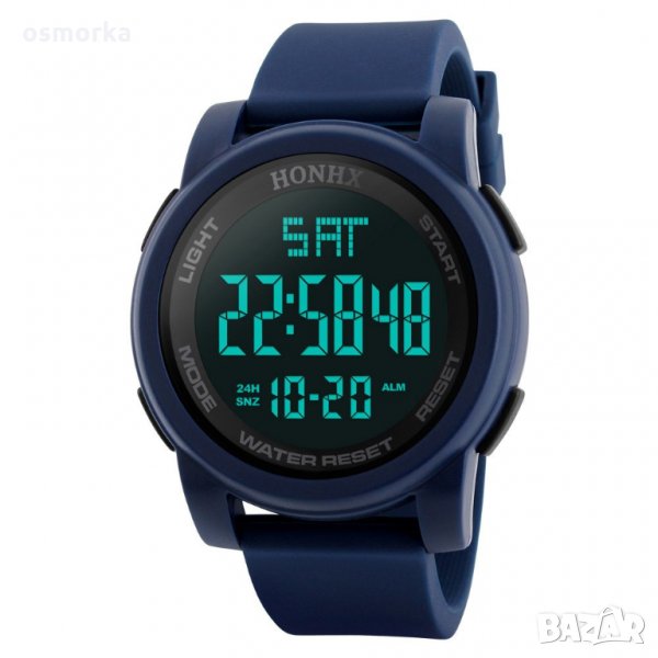 Honhx спортен часовник хронометър зелен тъмно син фитнес , снимка 1