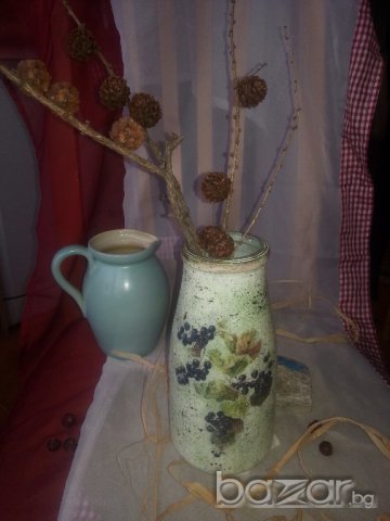 Бутилки  с декупаж, снимка 14 - Декорация за дома - 17497731