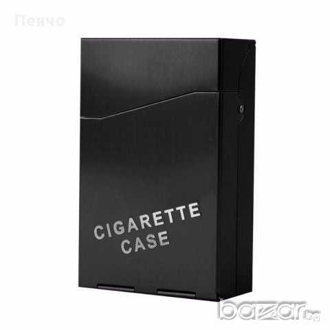 Кутия за цигари, метална цигарена табакера 80 мм с копче и пружина, снимка 7 - Табакери - 17213522