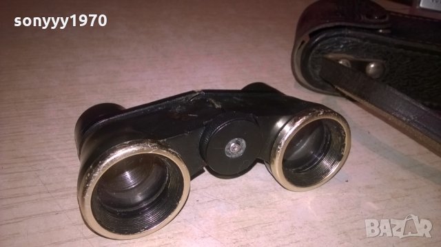 АНТИК-театрален бинокъл с кожен кобур-руски, снимка 3 - Колекции - 25595042