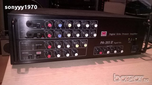 Jarguar suhyoung pa-203 lll 2x200watts-amplifier-внос швеицария, снимка 6 - Ресийвъри, усилватели, смесителни пултове - 15485077