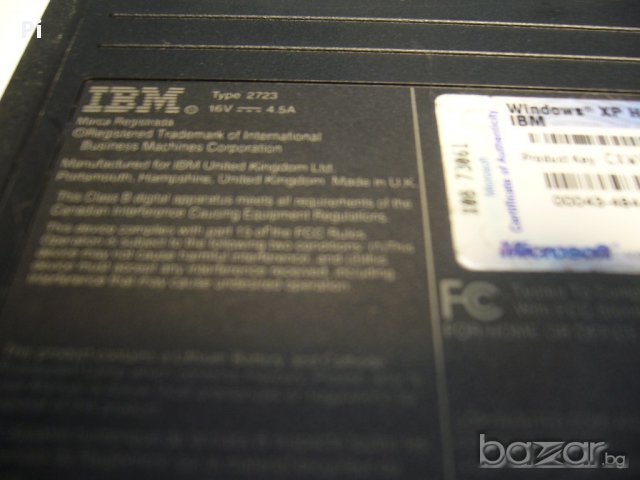 Преносим компютър, Laptop IBM R40 + Чанта, снимка 6 - Лаптопи за дома - 14788831