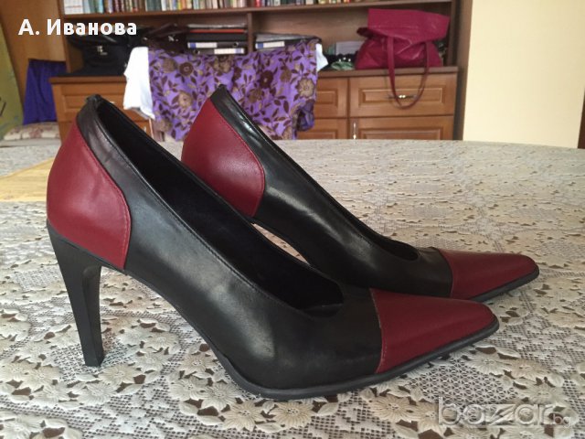 Дамски обувки естествена кожа, снимка 4 - Дамски обувки на ток - 15835762