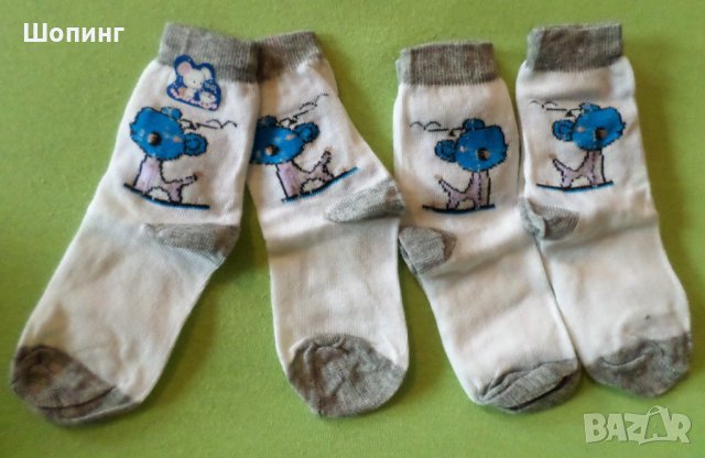 7 чифта детски памучни чорапи - размер 16/22, снимка 5 - Чорапи - 24361272