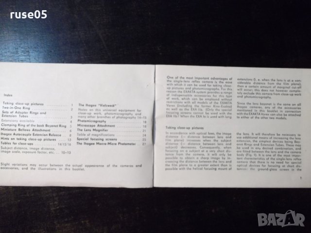 Книга "EXAKTA and EXA accessories" - 28 стр., снимка 2 - Енциклопедии, справочници - 23479885