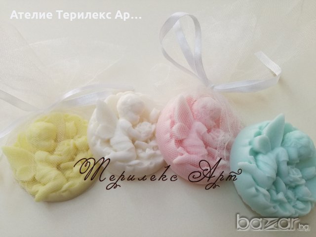 Ароматно сапунче Красиво ангелче-подаръци за гости, снимка 3 - Подаръци за кръщене - 20767515