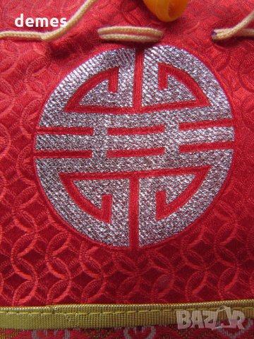 Традиционна торбичка тип пунгия от плат DELL от Монголия-11, снимка 3 - Други ценни предмети - 23413994