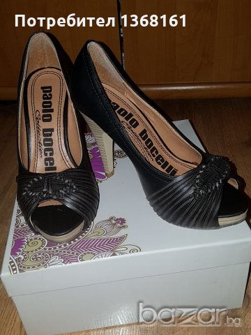 Черни Обувки, снимка 4 - Дамски обувки на ток - 21146562