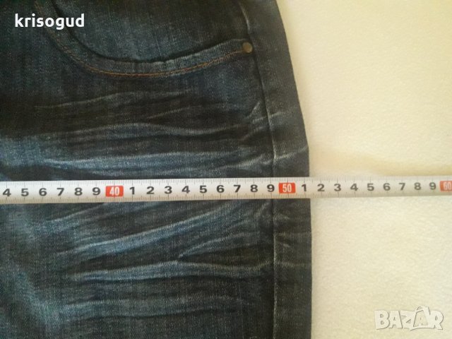 Manguun, стилна дънкова къса пола, размер: 40, талия: 43/ ханш: 51 см. , снимка 7 - Поли - 25988168