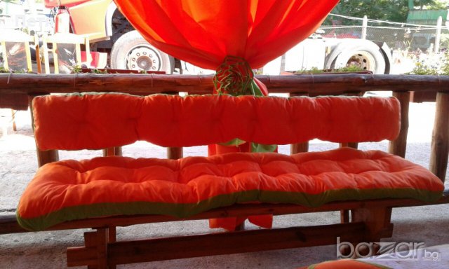 Възглавница за пейка, люлка, стол, сепаре. Сенник. Покривало за шатра, чадър. Завеси., снимка 6 - Градински мебели, декорация  - 17375918