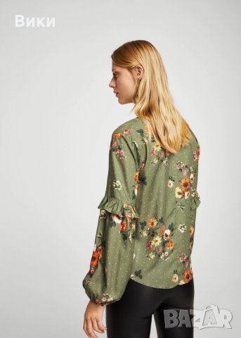 Флорален топ, снимка 3 - Блузи с дълъг ръкав и пуловери - 24957661