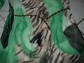 Прекрасна  дамска рокля в зелен шифон № М- Намалена, снимка 3