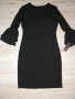Нова черна рокля с дантелени ръкави, снимка 4