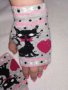 Ръкавици без пръсти с котета черно, сиво, синьо, розово, снимка 1 - Шапки - 17182319