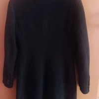 Черно дамско палто с подвижна пухена яка, размер 40 т.е. М, снимка 4 - Палта, манта - 19199925