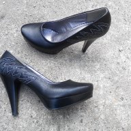 Ново!Естествена кожа-висок ток, снимка 6 - Дамски обувки на ток - 17681131