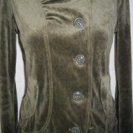 Актуално сако тип блузка ”Essentiel” Antwerp / зелено еластично кадифе, снимка 11 - Сака - 15738919