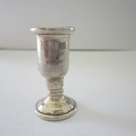 Сребърна миниатюра - бокал Д 12539-22, снимка 4 - Антикварни и старинни предмети - 8923410