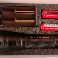  Police Xml-t6 / 5 Watt /с две батерии, снимка 12 - Къмпинг осветление - 23357531